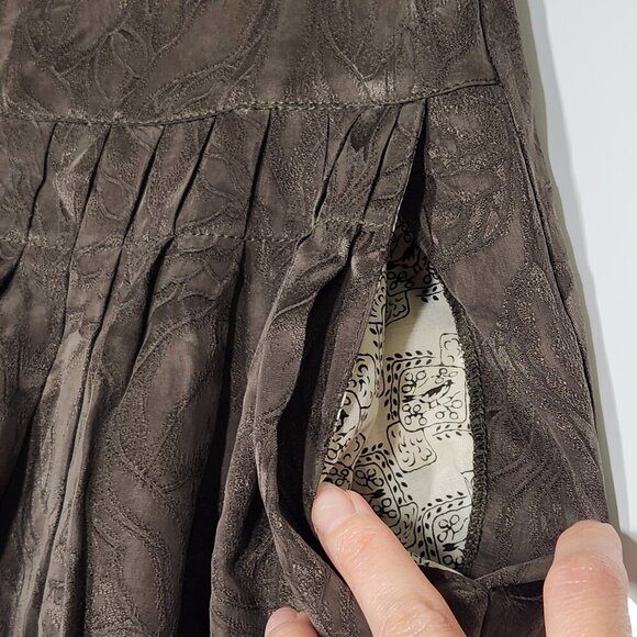 Cotelac France Jacquard Floral Wide Leg Baggy Barrel Pants Size 1 (6 US) - Picture 4 of 10